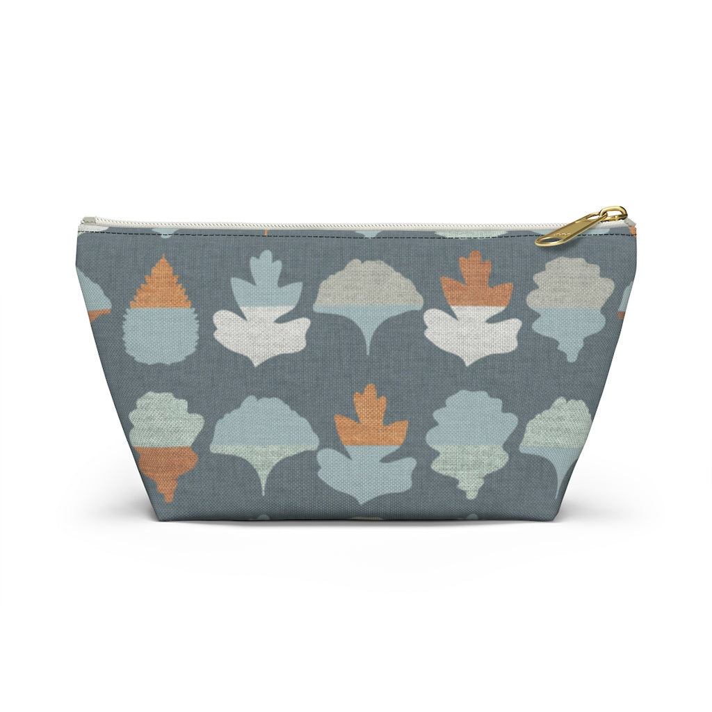 Frond Accessory Pouch w T-bottom in Aqua
