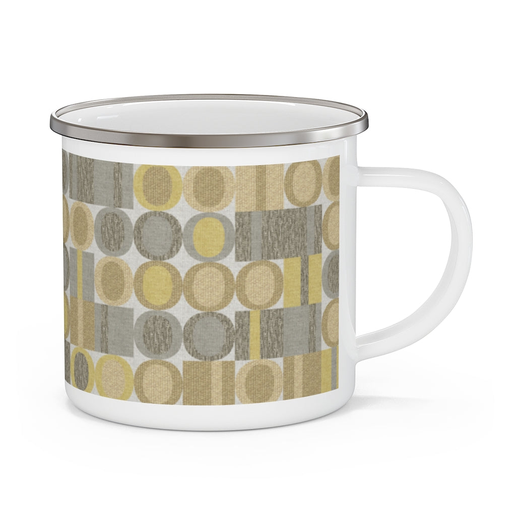 Five Languages Code Enamel Mug in Yellow