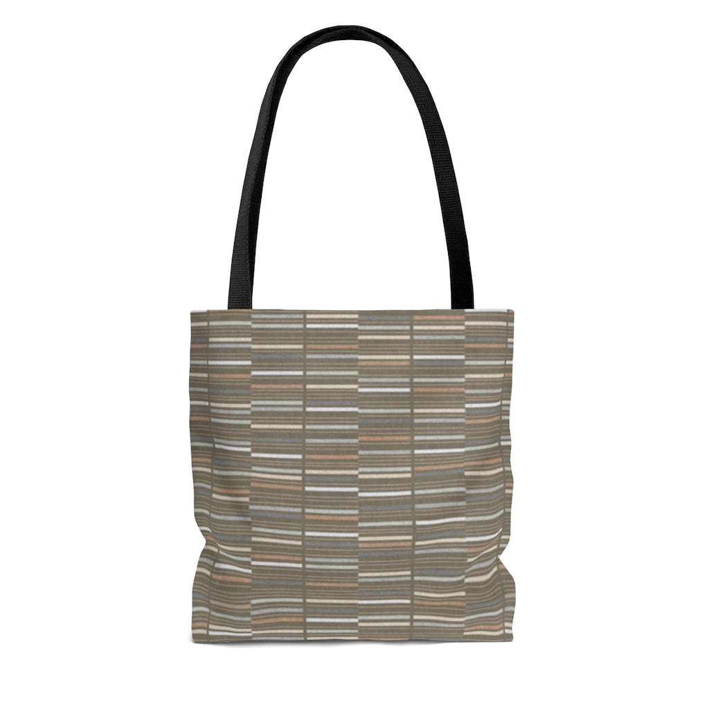 Letters Code Tote Bag in Brown