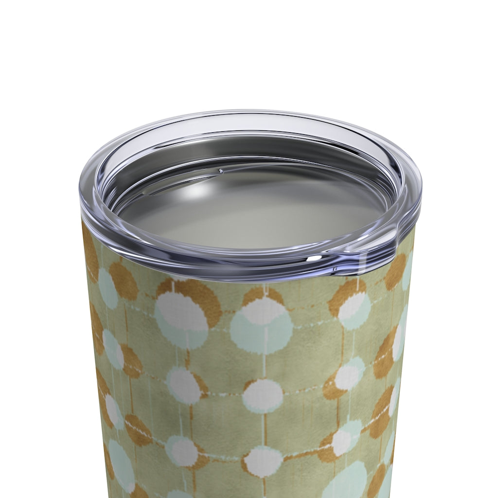 Ikat Texture Overlay Tumbler in Aqua