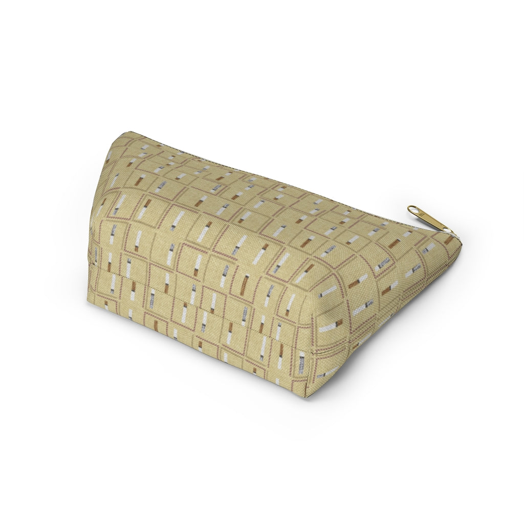 Pencil to Paper Accessory Pouch w T-bottom in Yellow