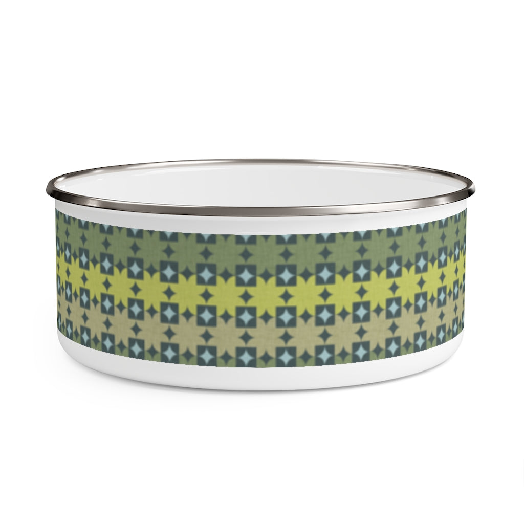 World's Fair Enamel Bowl in Green