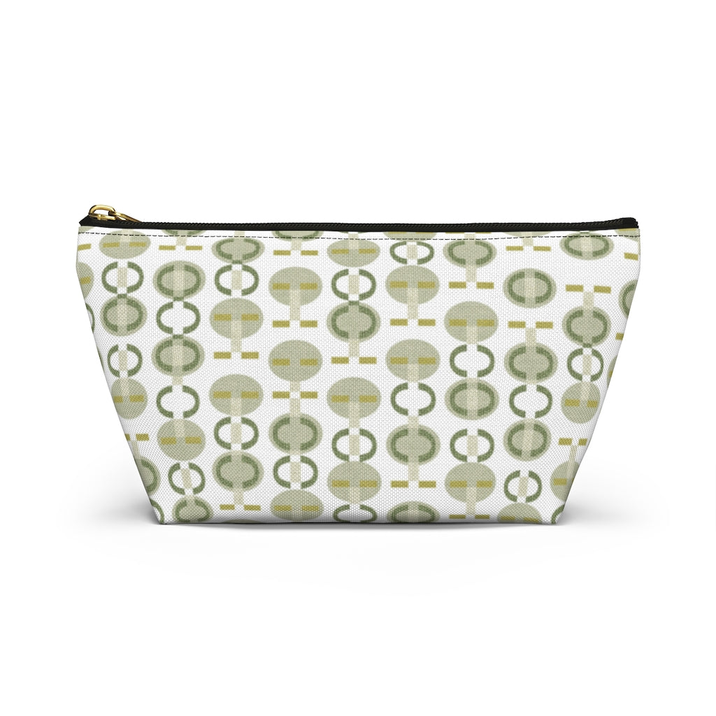 Telegraph Code Accessory Pouch w T-bottom in Green