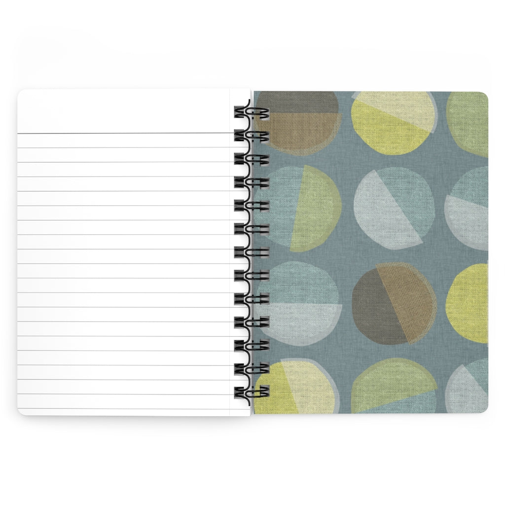 Ping Pong Spiral Bound Journal in Aqua