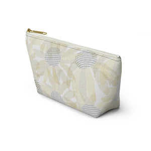 Daisy Chain Code Accessory Pouch w T-bottom in Yellow