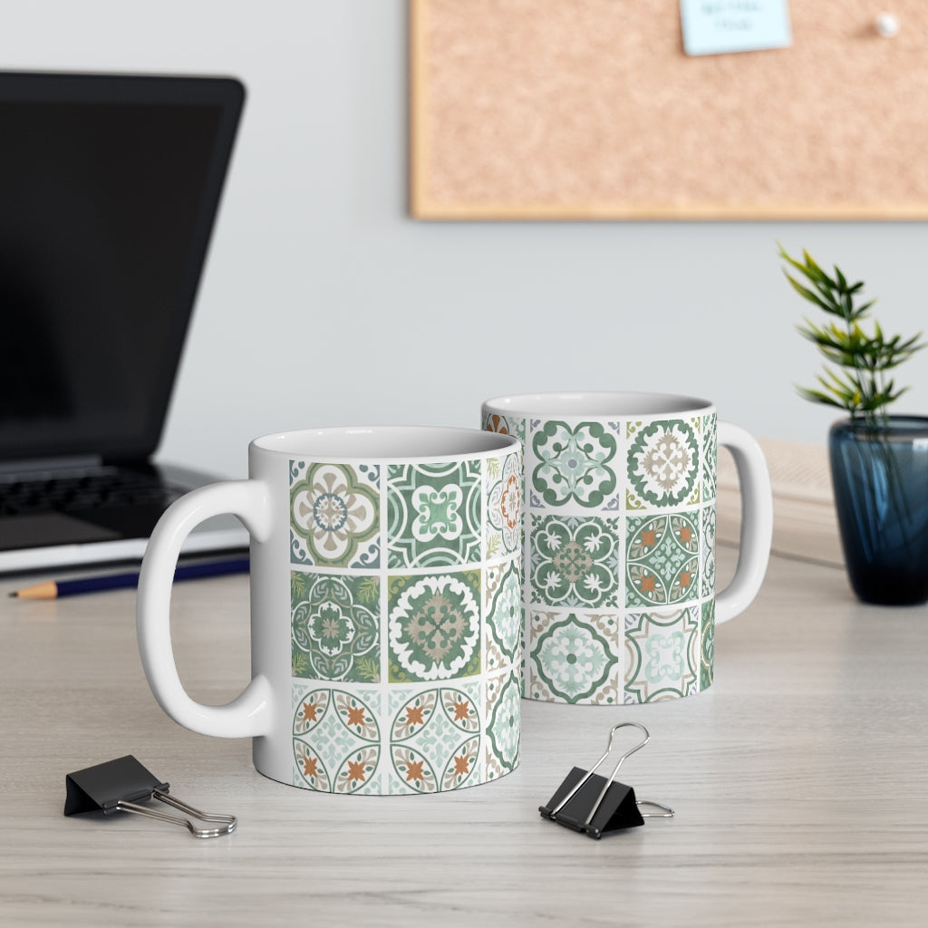 Seville Square Mug in Green