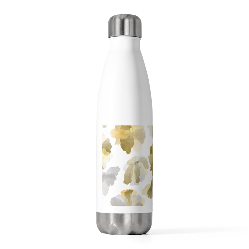 Watercolor Floral 20oz Insulated Bottle in Yellow