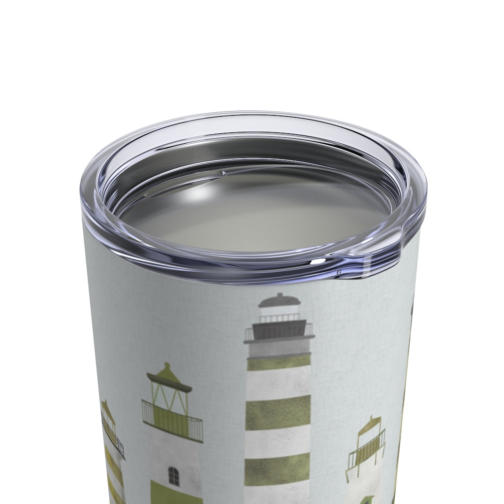 Lighthouses Tumbler in Green