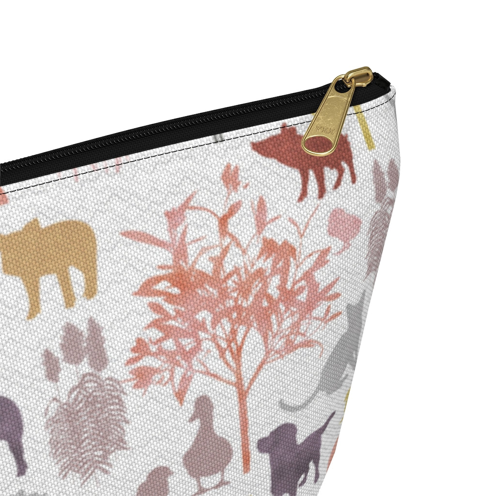 On the Farm Accessory Pouch w T-bottom in Pink