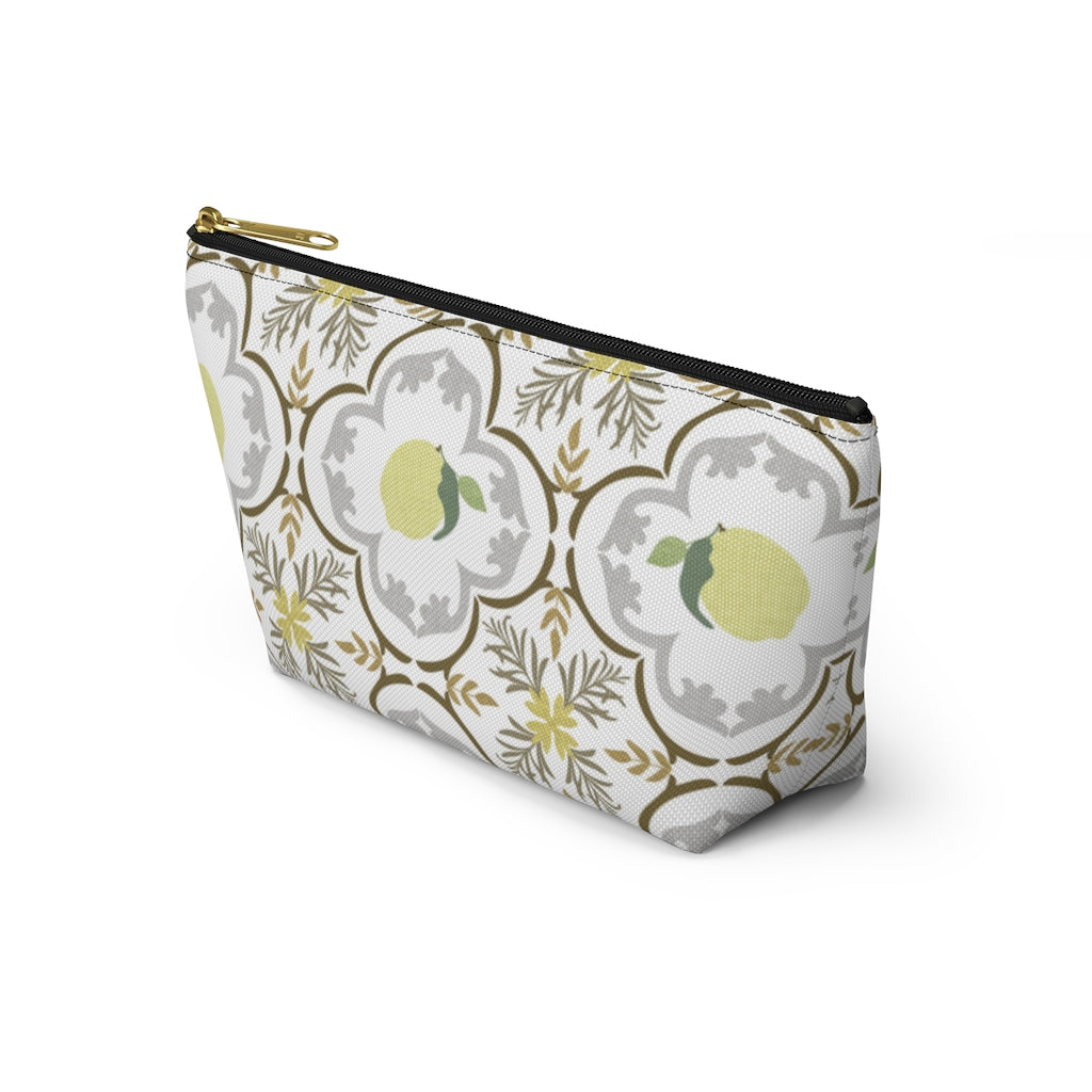 Freshly Squeezed Accessory Pouch w T-bottom in Gold