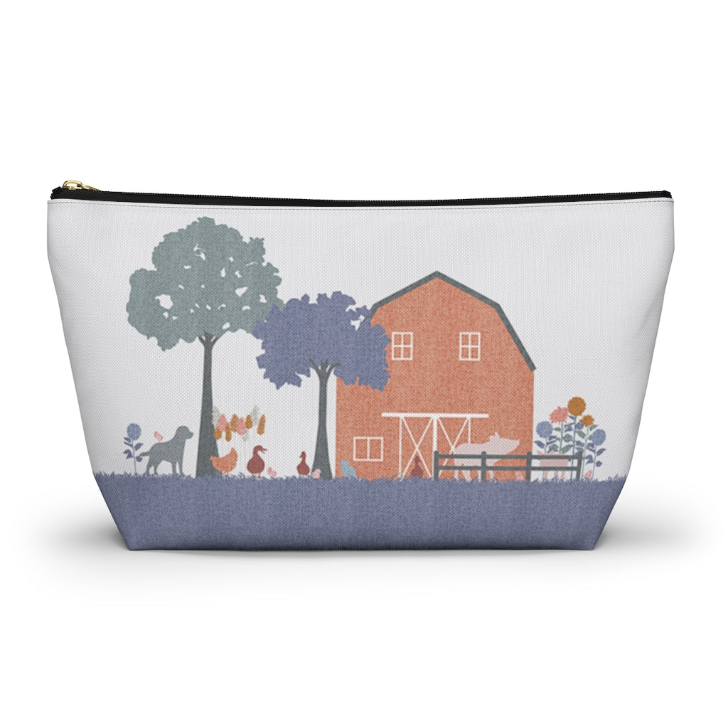 Barnyard Fun Accessory Pouch w T-bottom in Purple