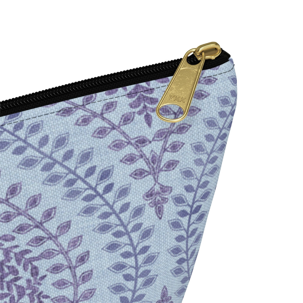 Mumbai Lace Accessory Pouch w T-bottom in Purple