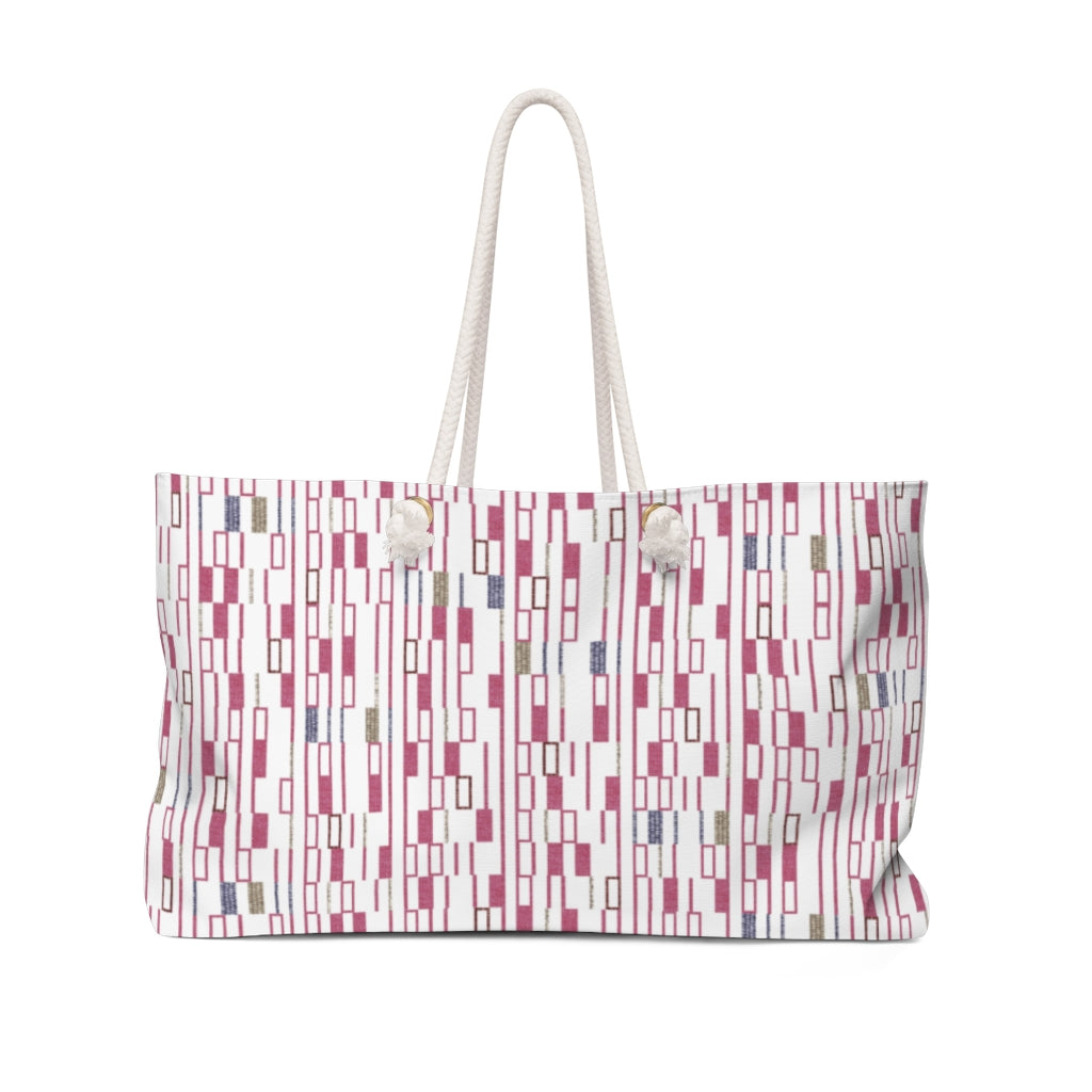 Signals Code Weekender Bag in Pink
