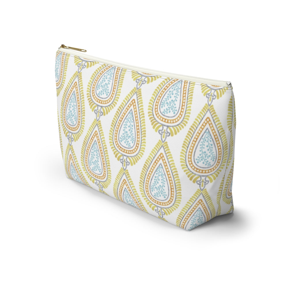 Teardrop Accessory Pouch w T-bottom in Gold