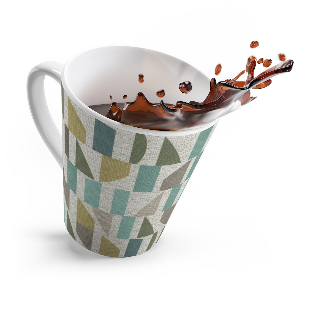 Frequency Code Latte Mug in Aqua