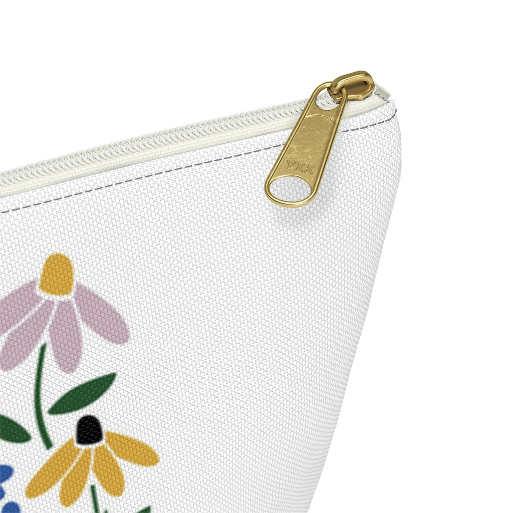 Flower Garden Accessory Pouch w T-bottom