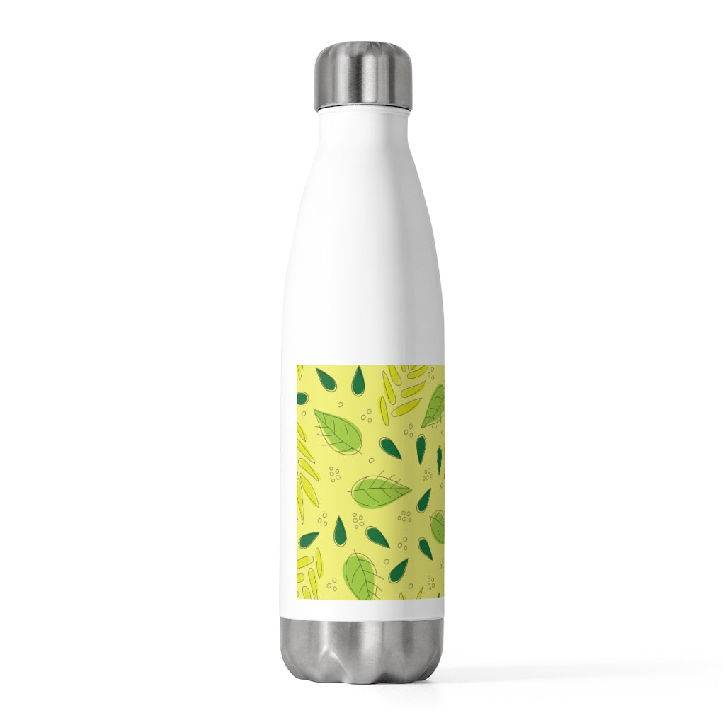 Tossed Leaves 20oz Insulated Bottle in Yellow