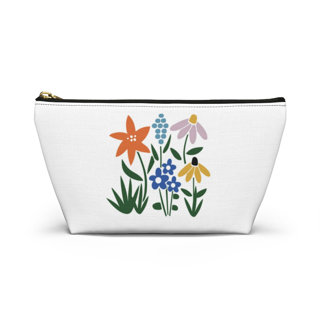 Flower Garden Accessory Pouch w T-bottom