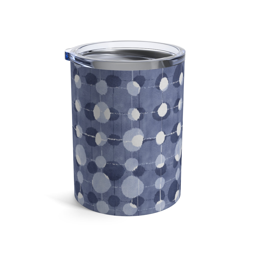 Ikat Texture Overlay Tumbler in Blue
