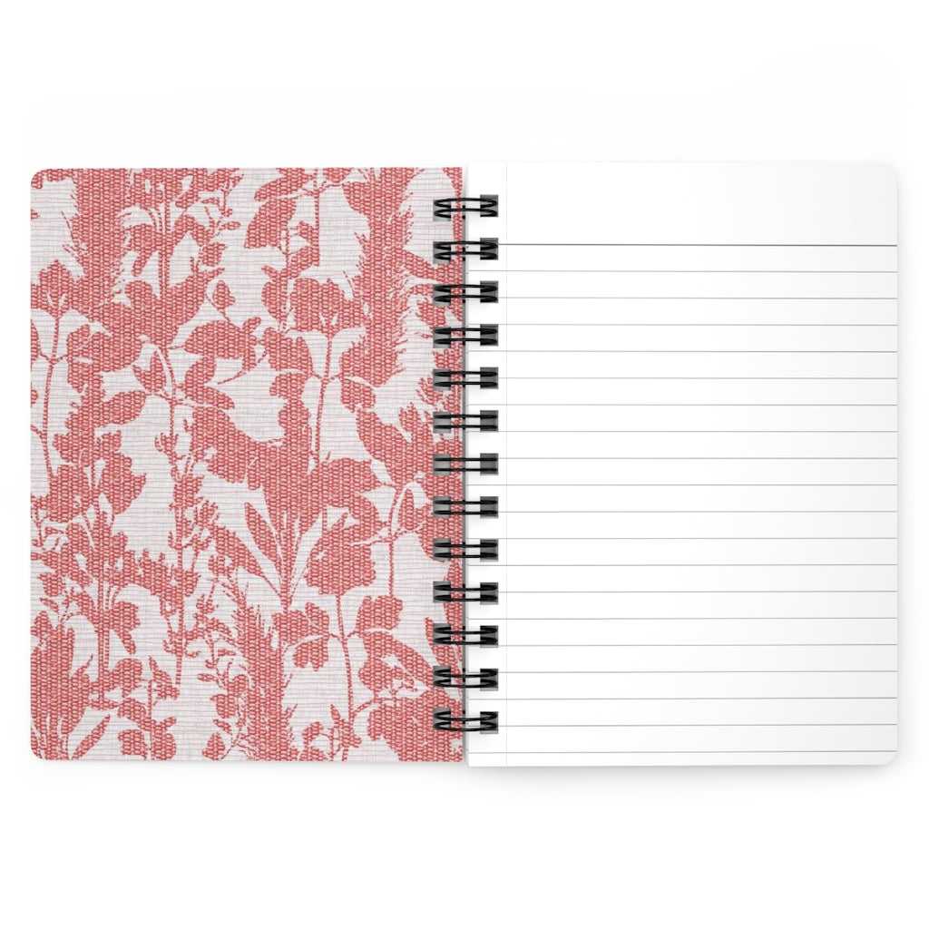 Coreglia Herbs Spiral Bound Journal in Pink