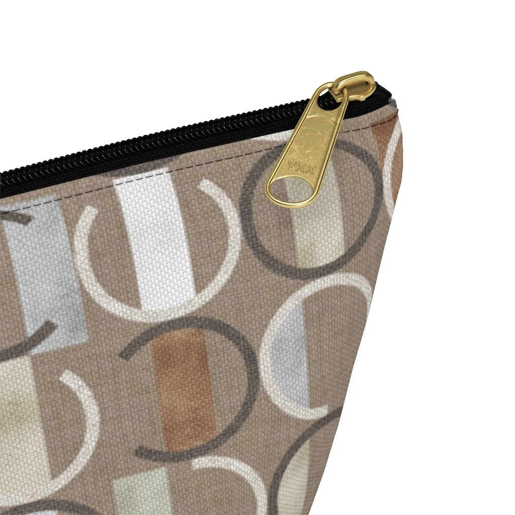 Journey Code Accessory Pouch w T-bottom in Brown