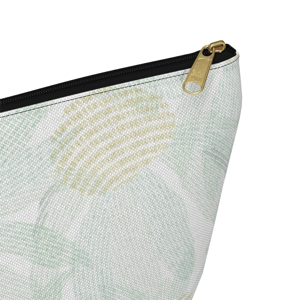 Daisy Chain Code Accessory Pouch w T-bottom in Aqua