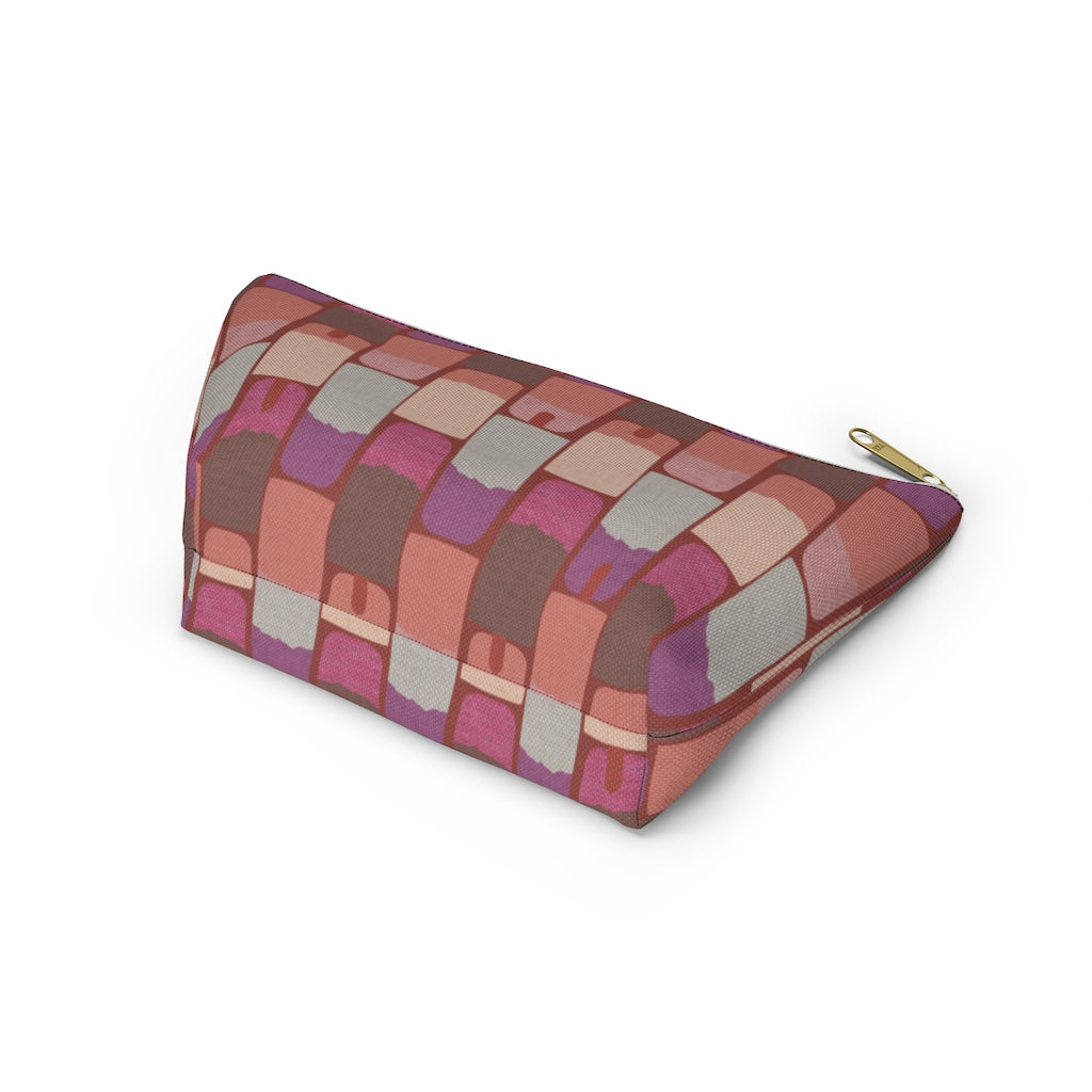 Popsicles Accessory Pouch w T-bottom in Pink