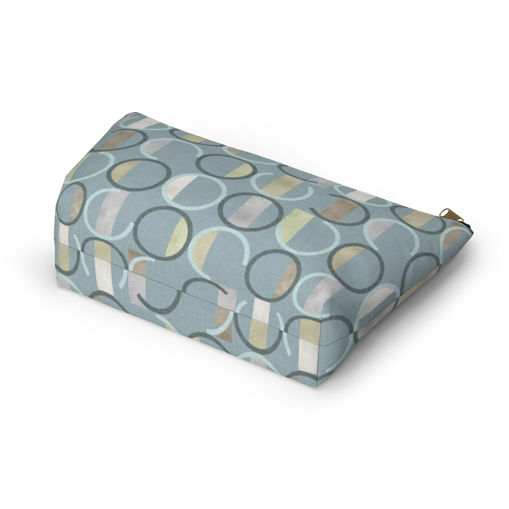 Journey Code Accessory Pouch w T-bottom in Aqua
