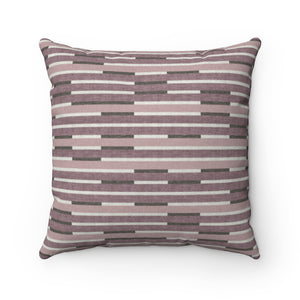Kinetic Square Throw Pillow in Purple