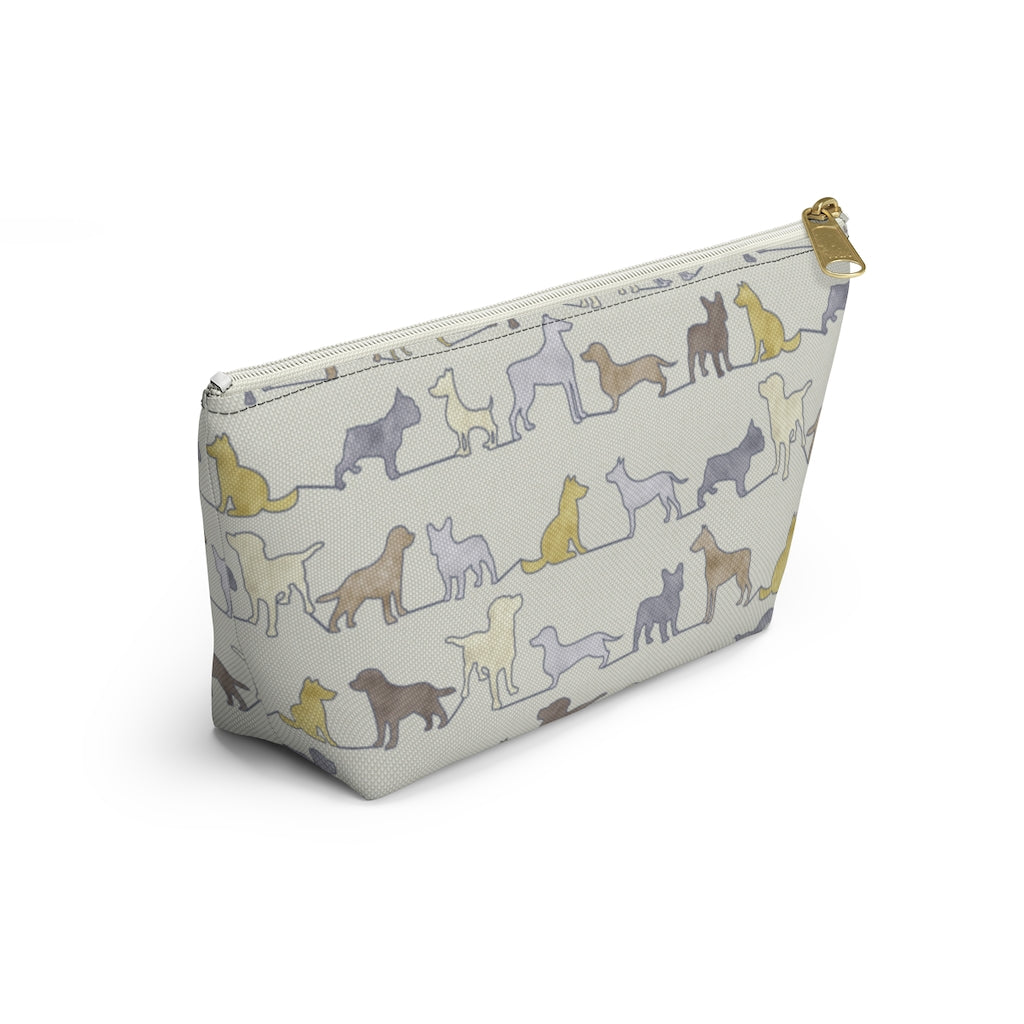 Dogs Accessory Pouch w T-bottom in Yellow
