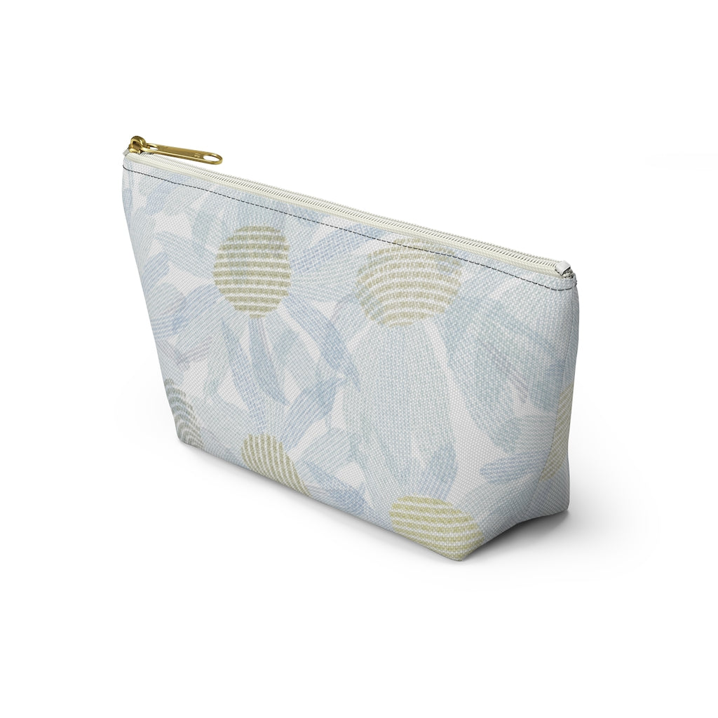 Daisy Chain Code Accessory Pouch w T-bottom in Blue