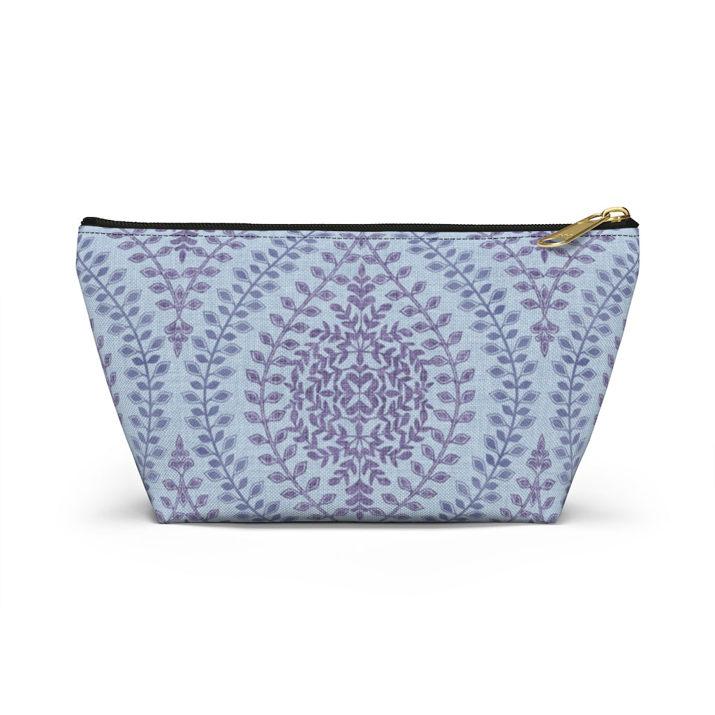 Mumbai Lace Accessory Pouch w T-bottom in Purple