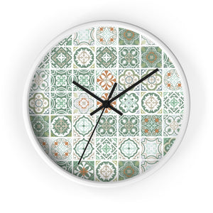 Seville Square Wall Clock in Teal