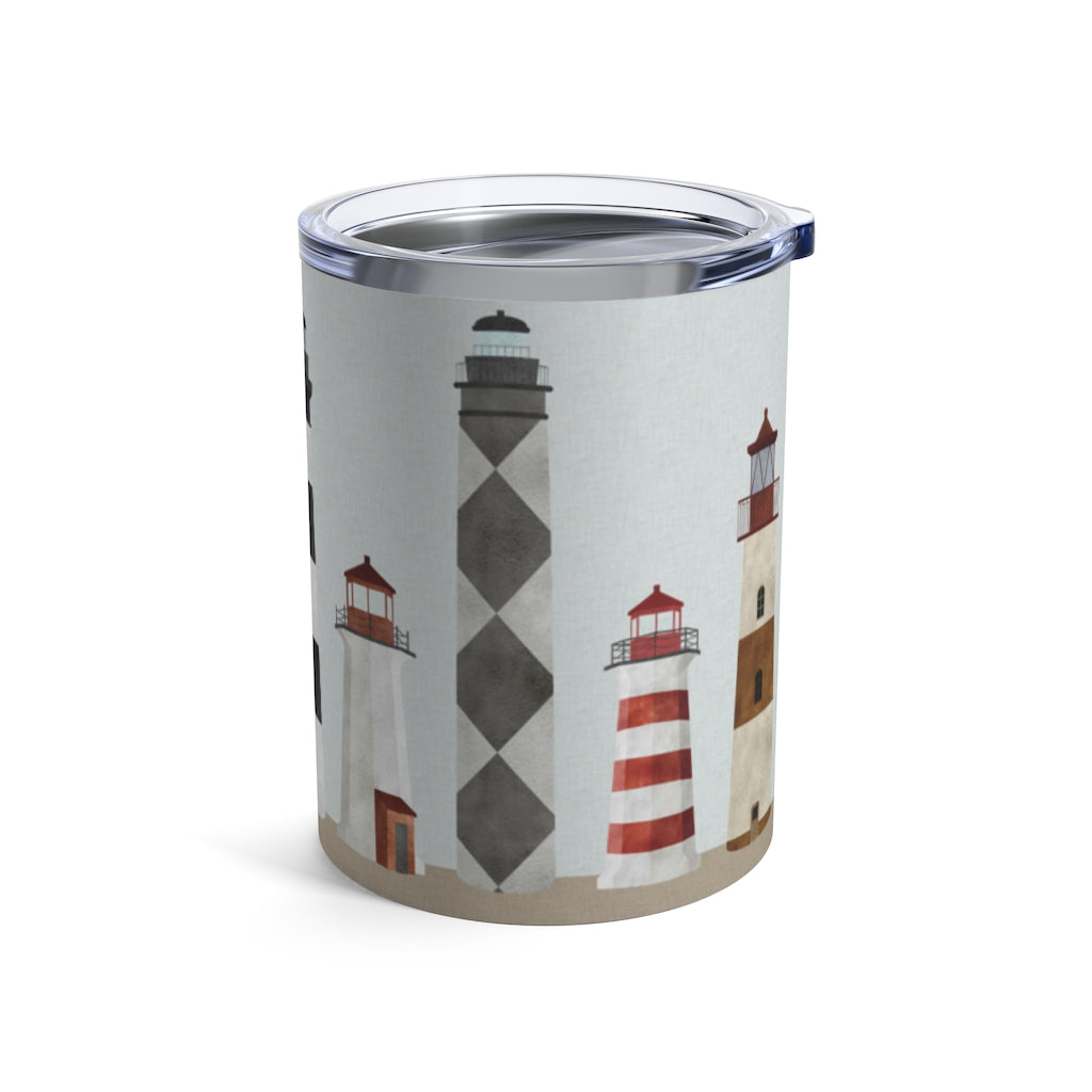 Lighthouses Tumbler in Red