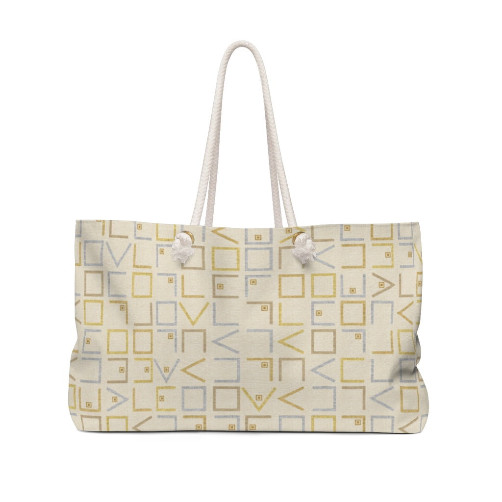 Encode Code Weekender Bag in Yellow
