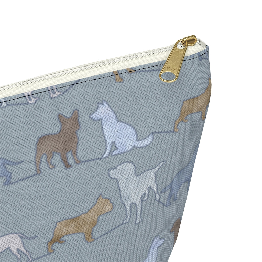 Dogs Accessory Pouch w T-bottom in Blue