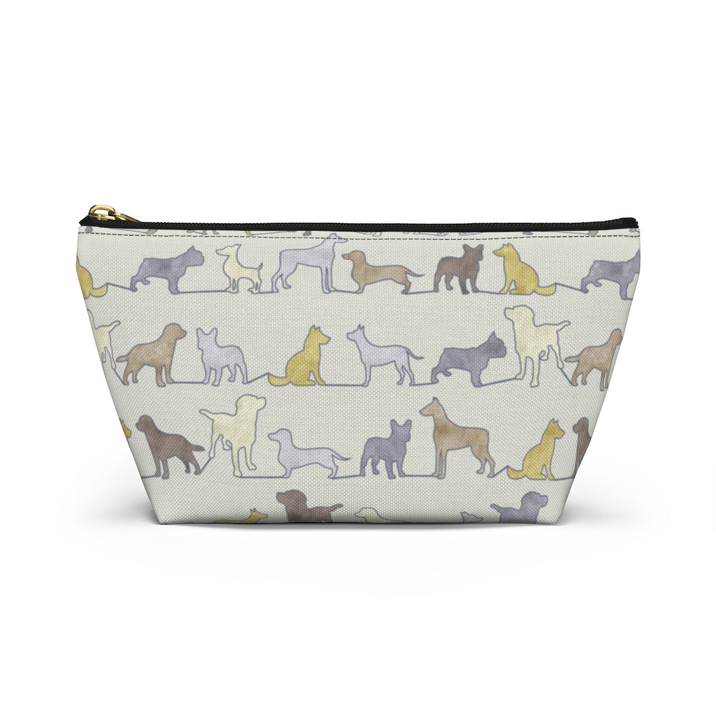 Dogs Accessory Pouch w T-bottom in Yellow