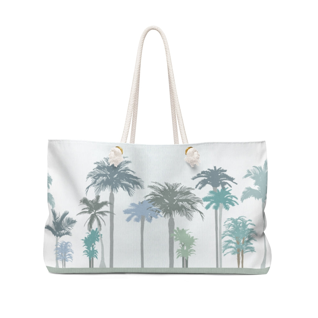 Coastal Weekender Bag in Aqua