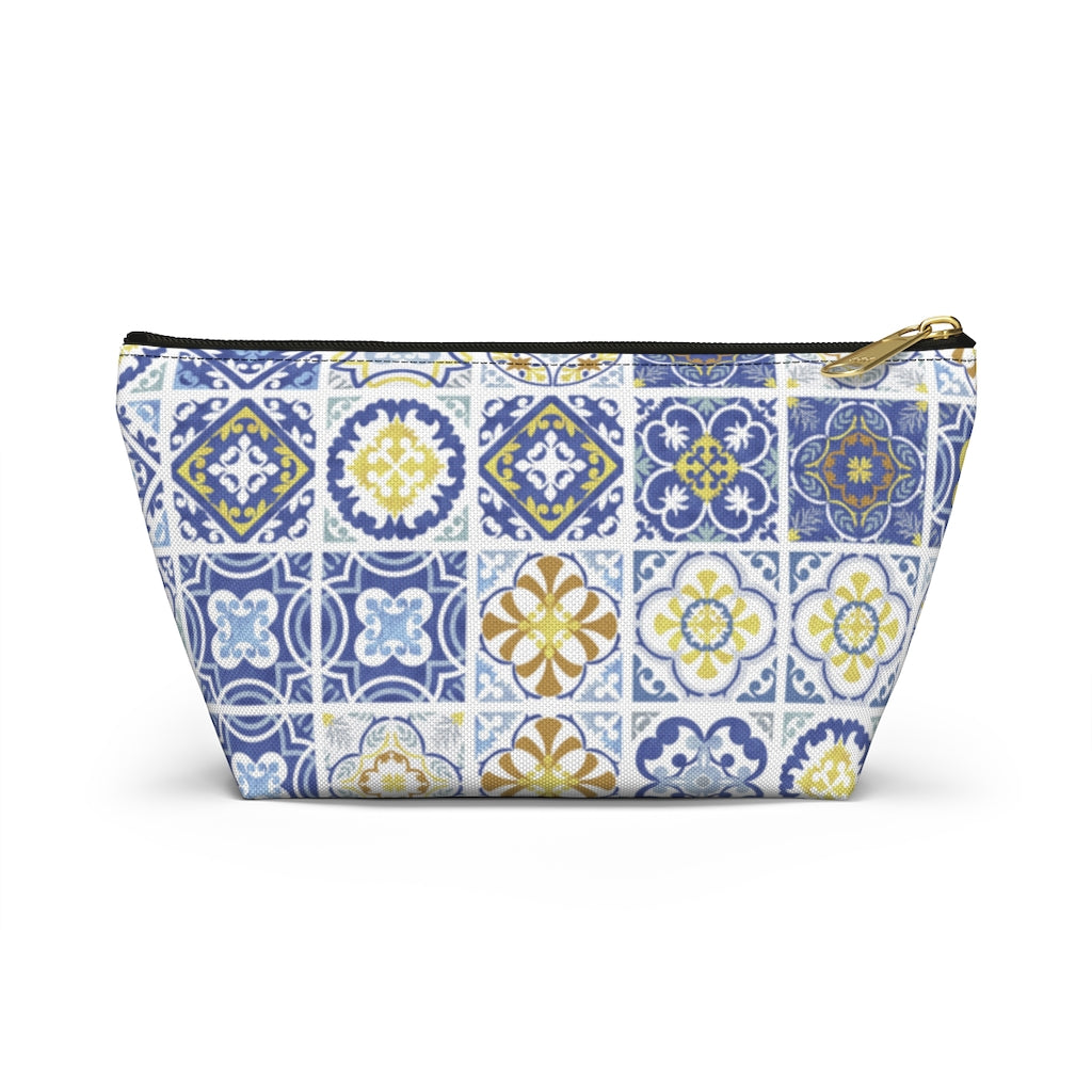 Seville Square Accessory Pouch w T-bottom in Blue