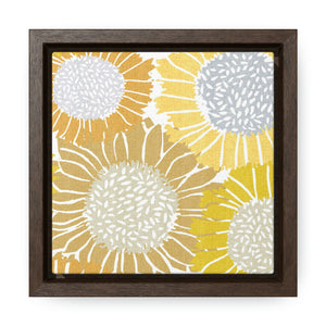 Sunflowers Framed Gallery Wrap Canvas in Yellow