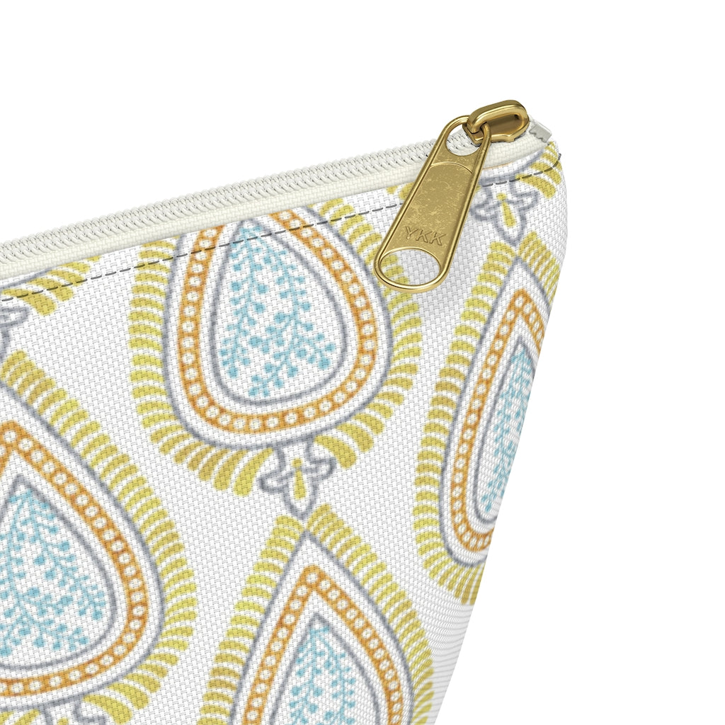 Teardrop Accessory Pouch w T-bottom in Gold