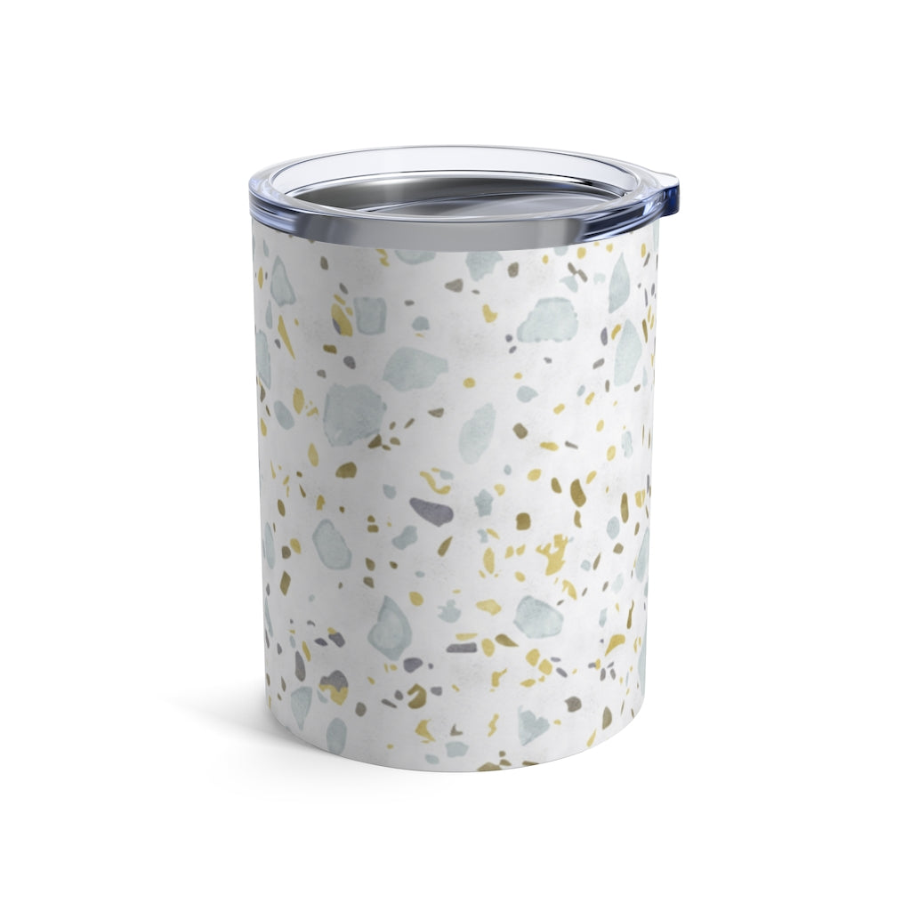 Glass Terrazzo Tumbler in Aqua