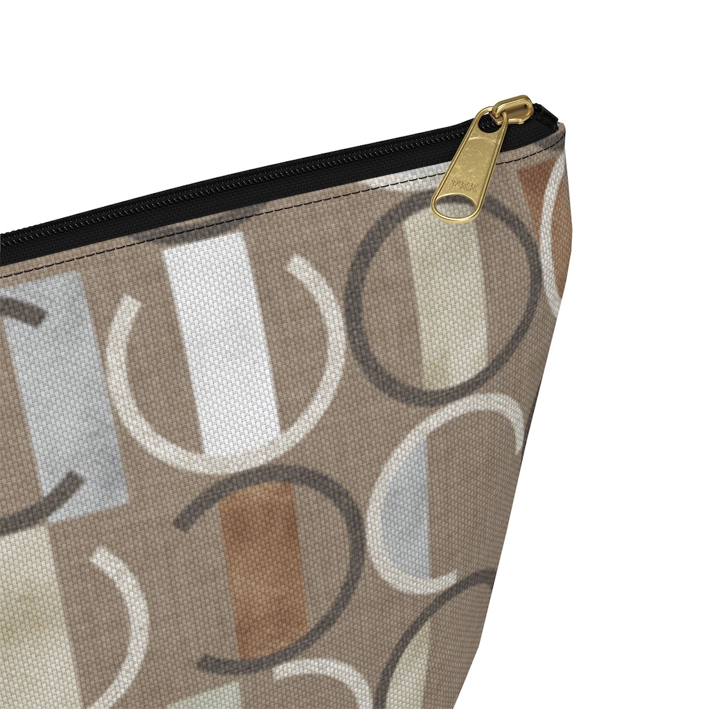 Journey Code Accessory Pouch w T-bottom in Brown