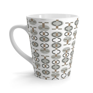 Telegraph Code Latte Mug in Gray