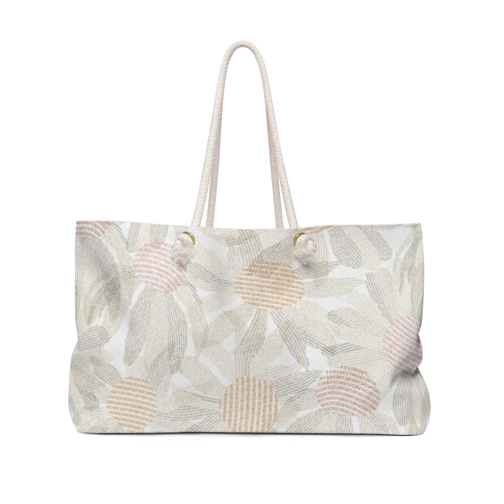 Daisy Chain Code Weekender Bag in Brown