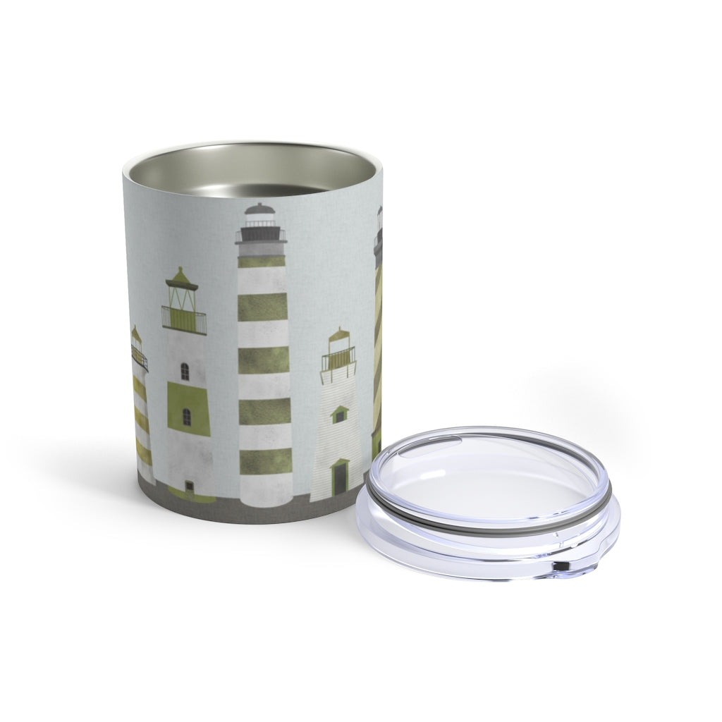 Lighthouses Tumbler in Green