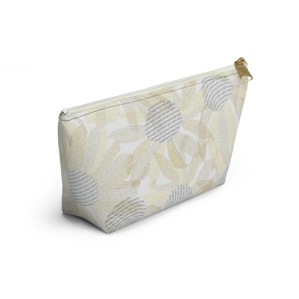 Daisy Chain Code Accessory Pouch w T-bottom in Yellow