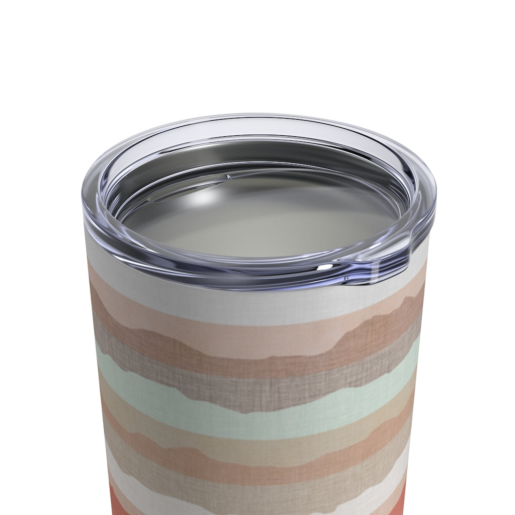 Sierra Nevada Stripe Tumbler in Coral