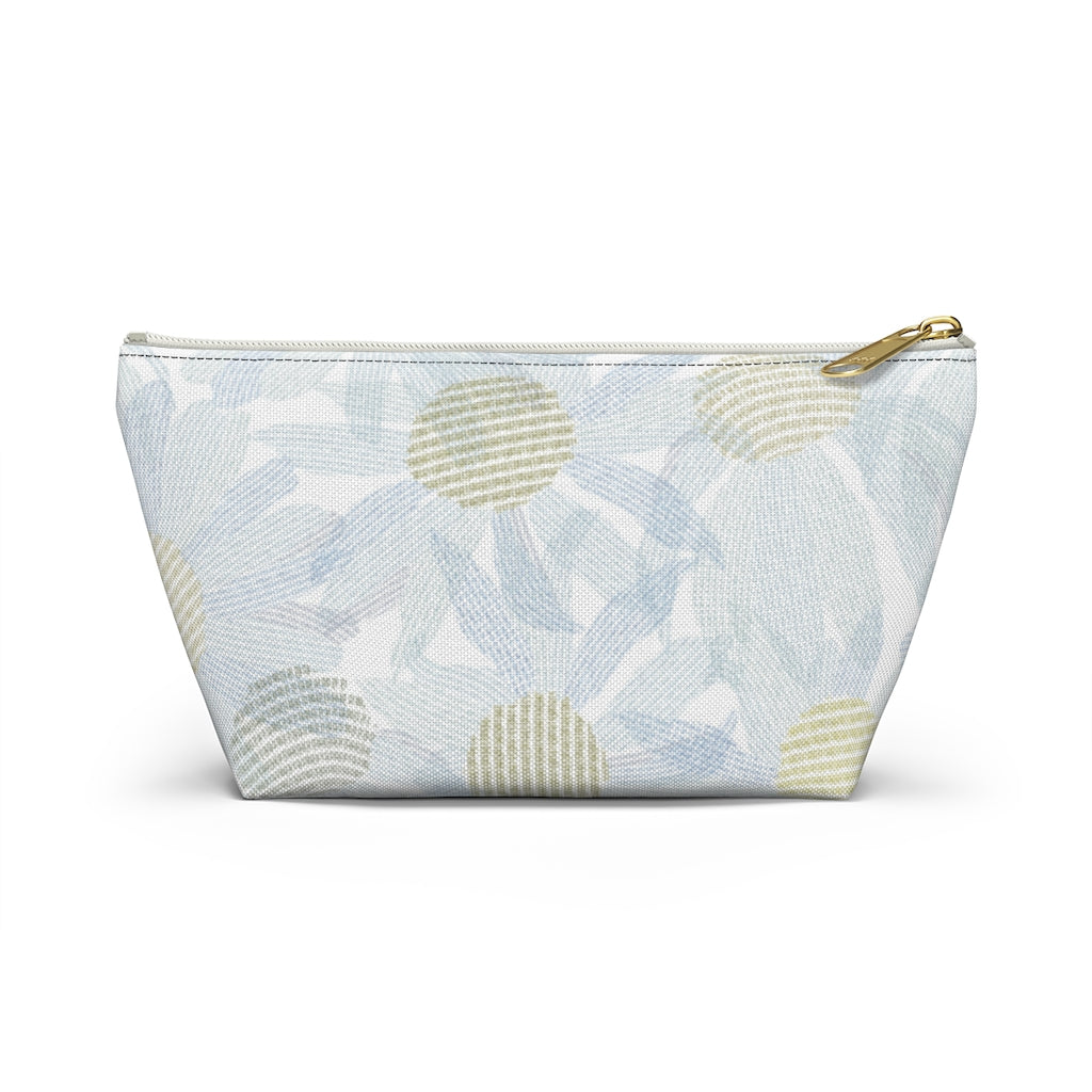 Daisy Chain Code Accessory Pouch w T-bottom in Blue