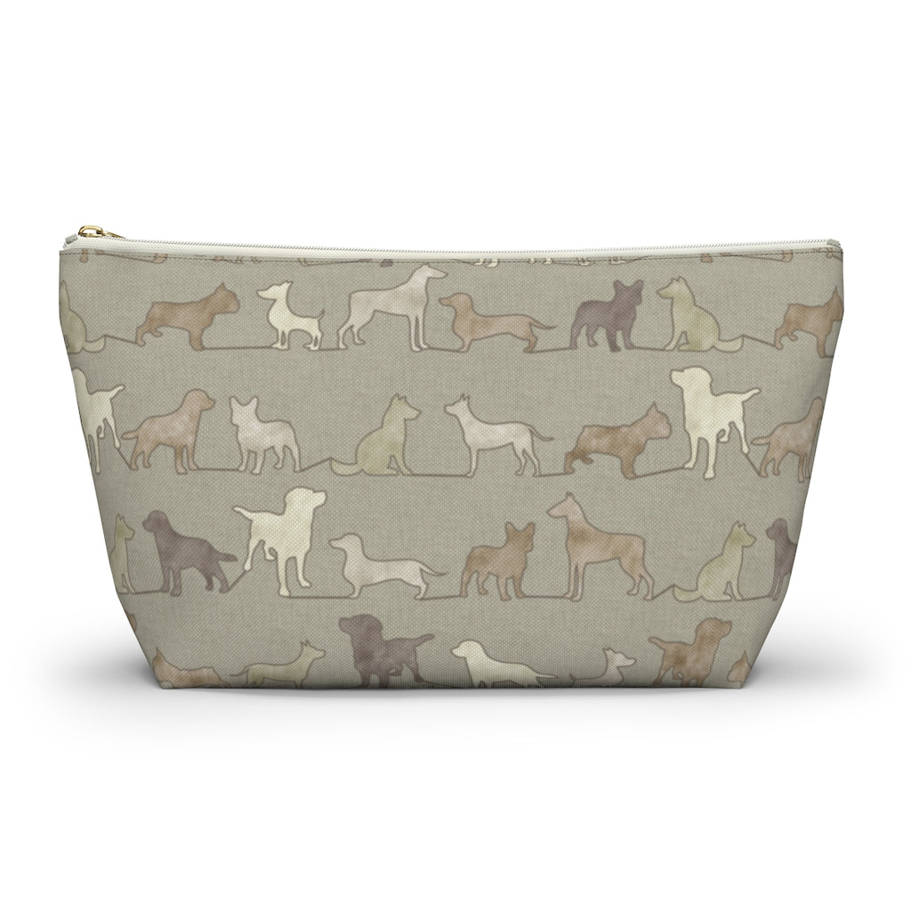 Dogs Accessory Pouch w T-bottom in Brown